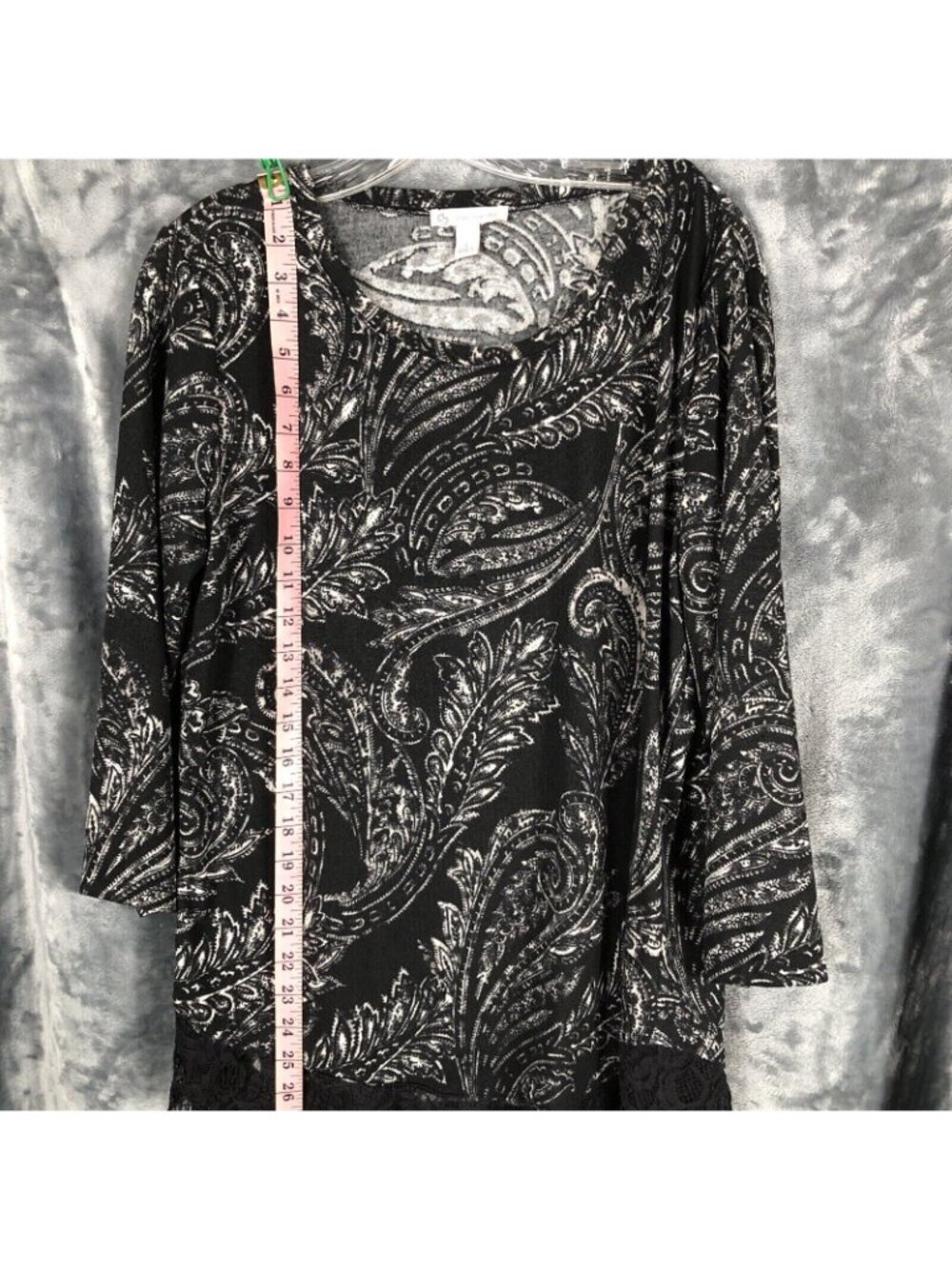 Db 1962 Woman's Shirt Ladies Blouse With Fringe Details Size Large - Picture 5 of 8